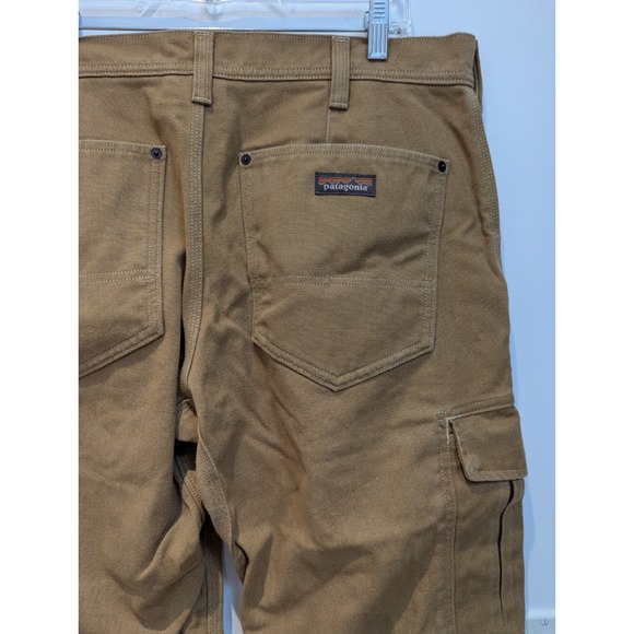Patagonia Iron Forge Cargo Hemp Canvas Work Wear Pants Brown Mens Size 36 - Picture 4 of 8